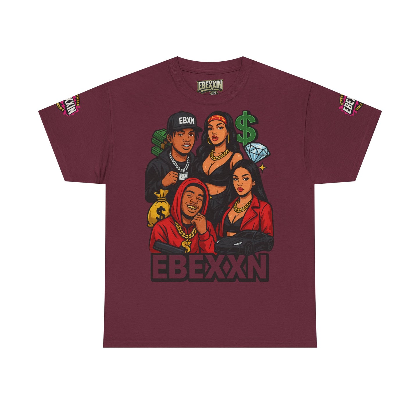 eBexxin - Stylish Unisex Hip Hop Fashion t-shirt