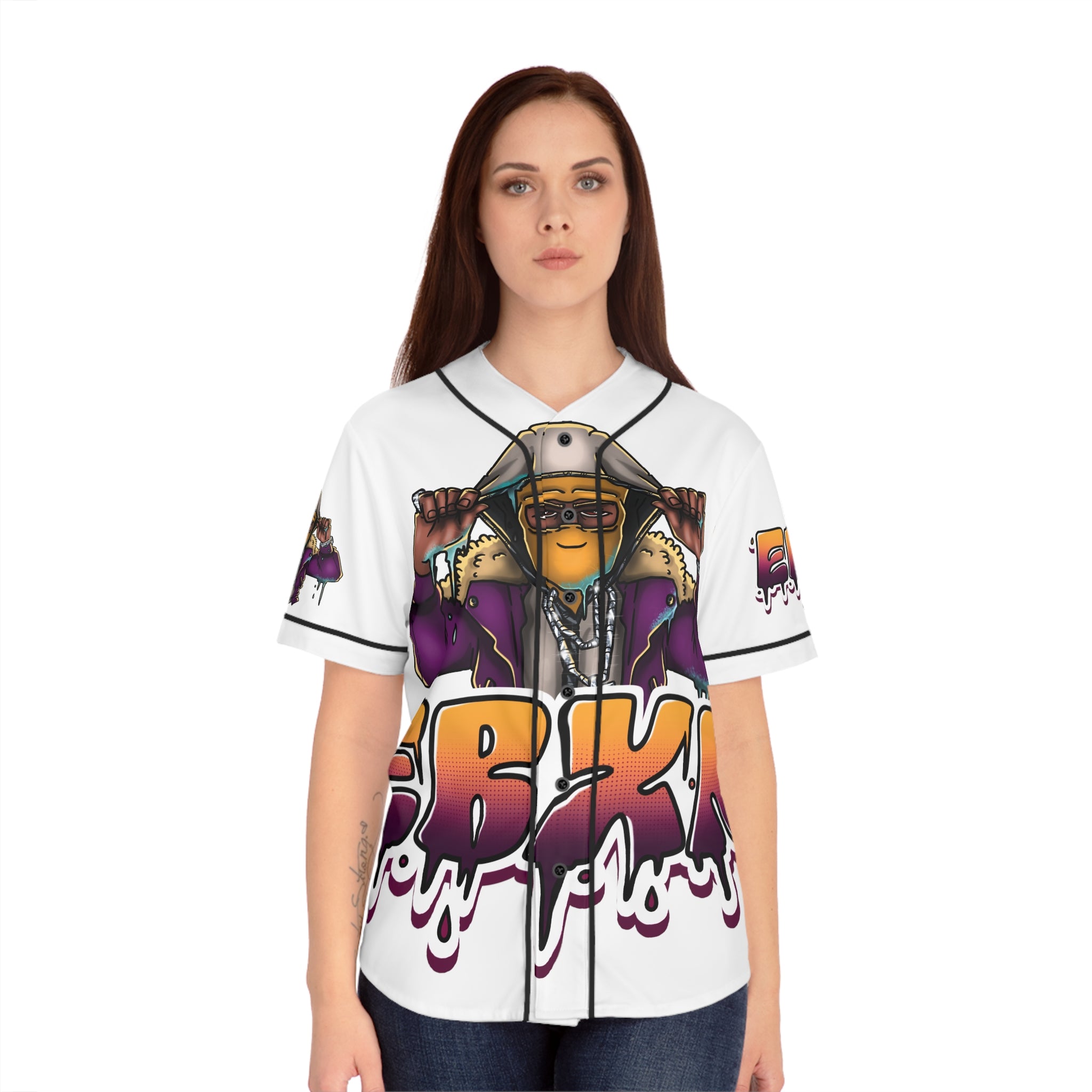 Women's Baseball Jersey (AOP)