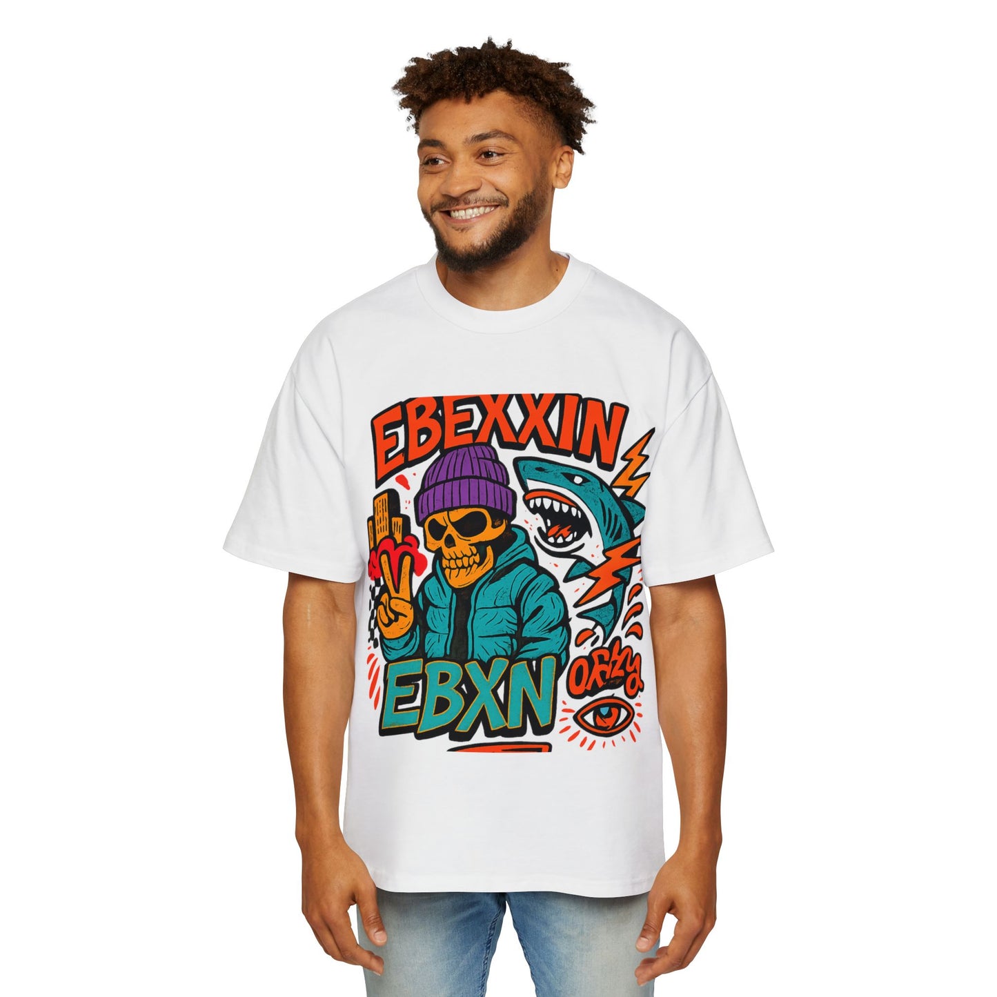 eBexxin - Men's Graphic Oversized T-Shirt