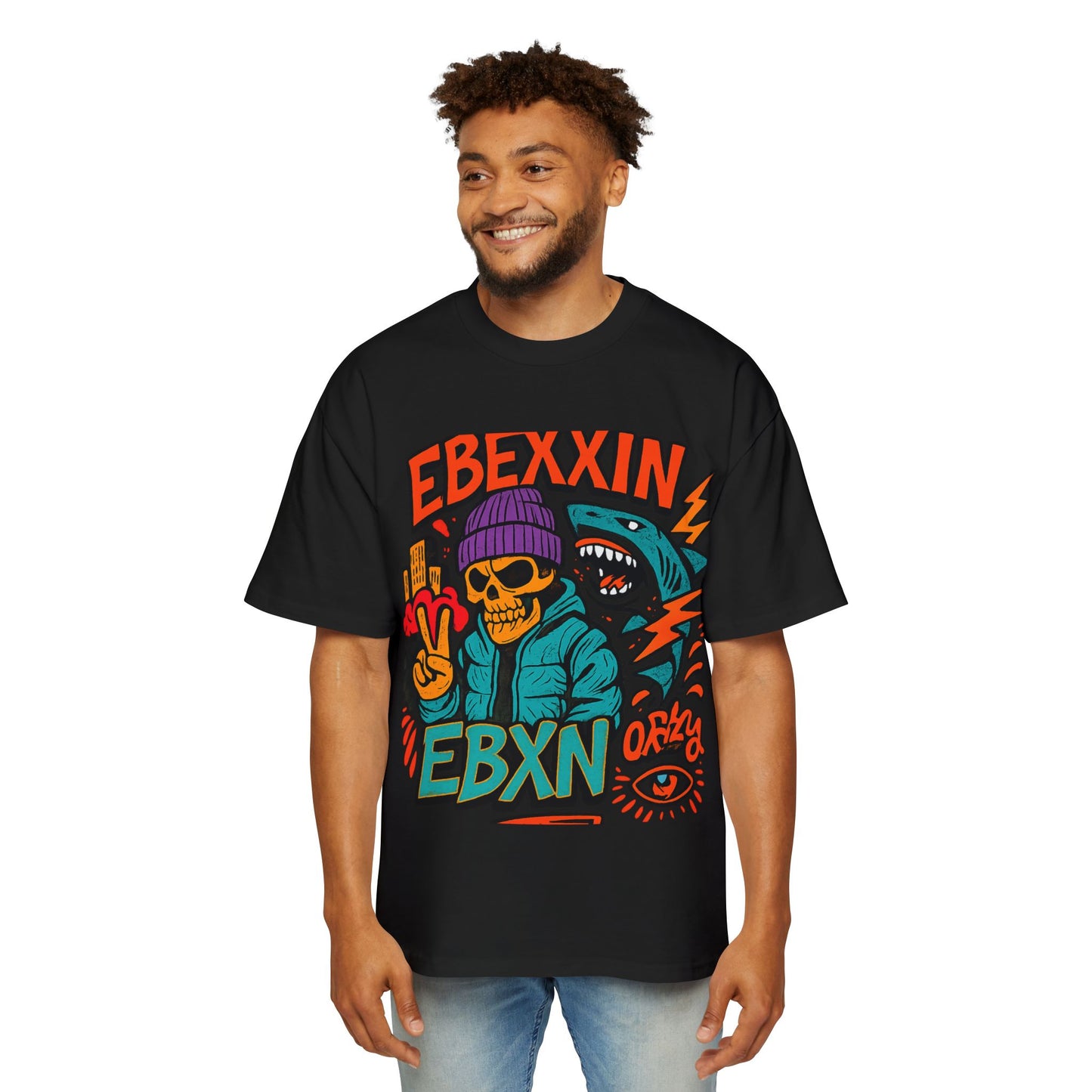 eBexxin - Men's Graphic Oversized T-Shirt