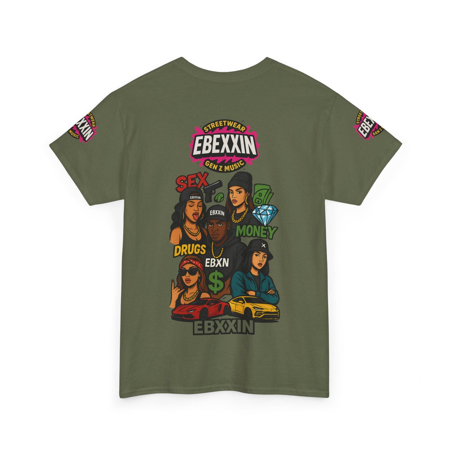 eBexxin - Stylish Unisex Hip Hop Fashion t-shirt