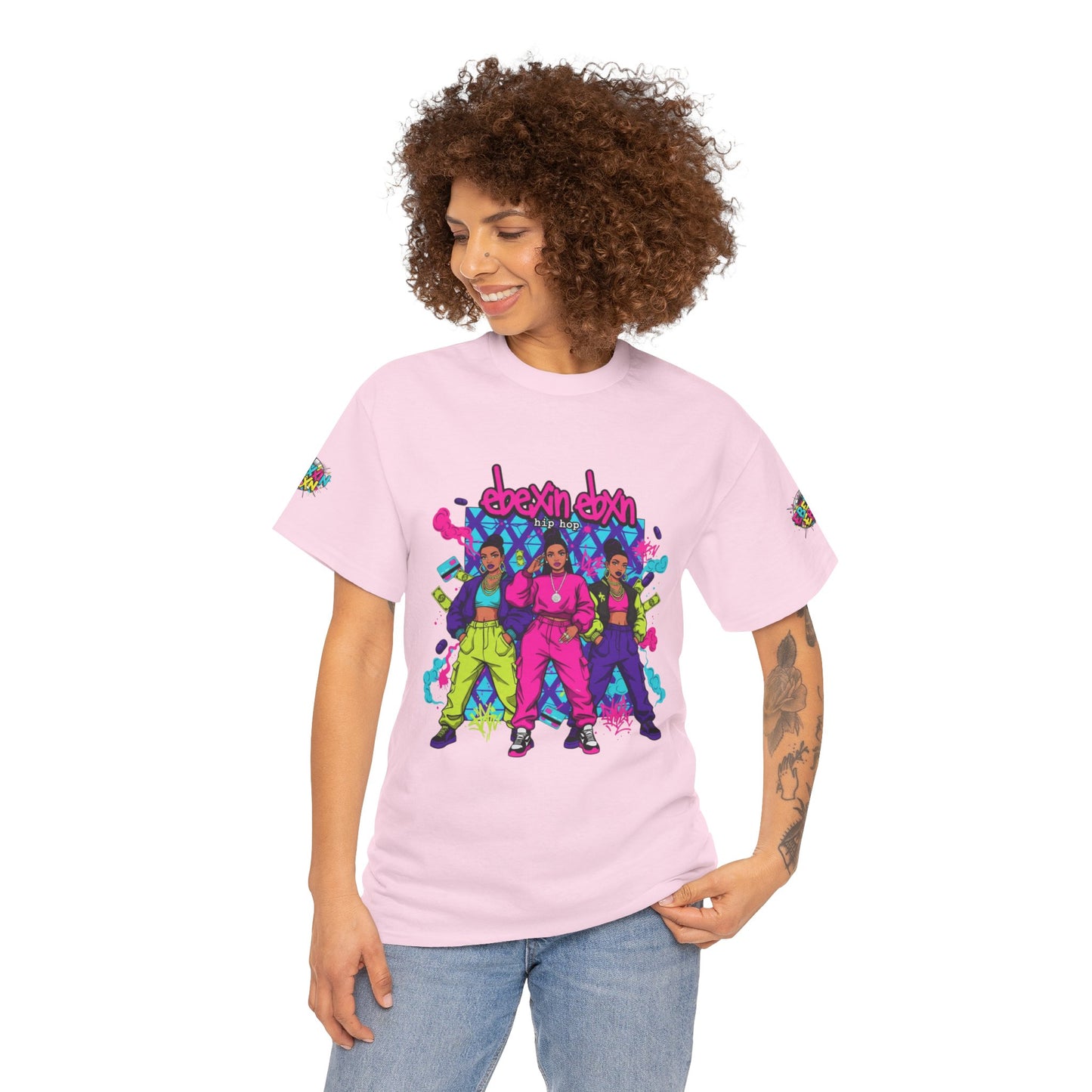eBexxin - 90s Hip-Hop Crew Shirt