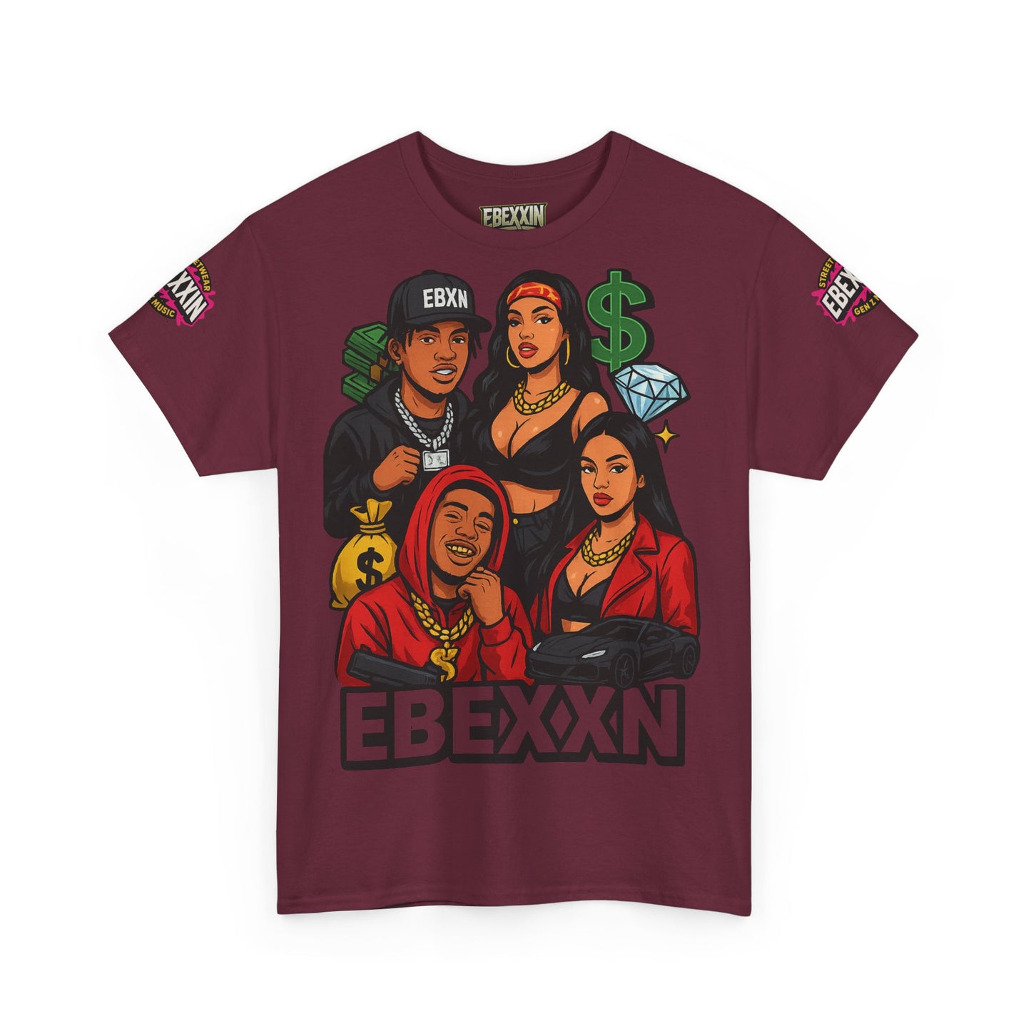eBexxin - Stylish Unisex Hip Hop Fashion t-shirt