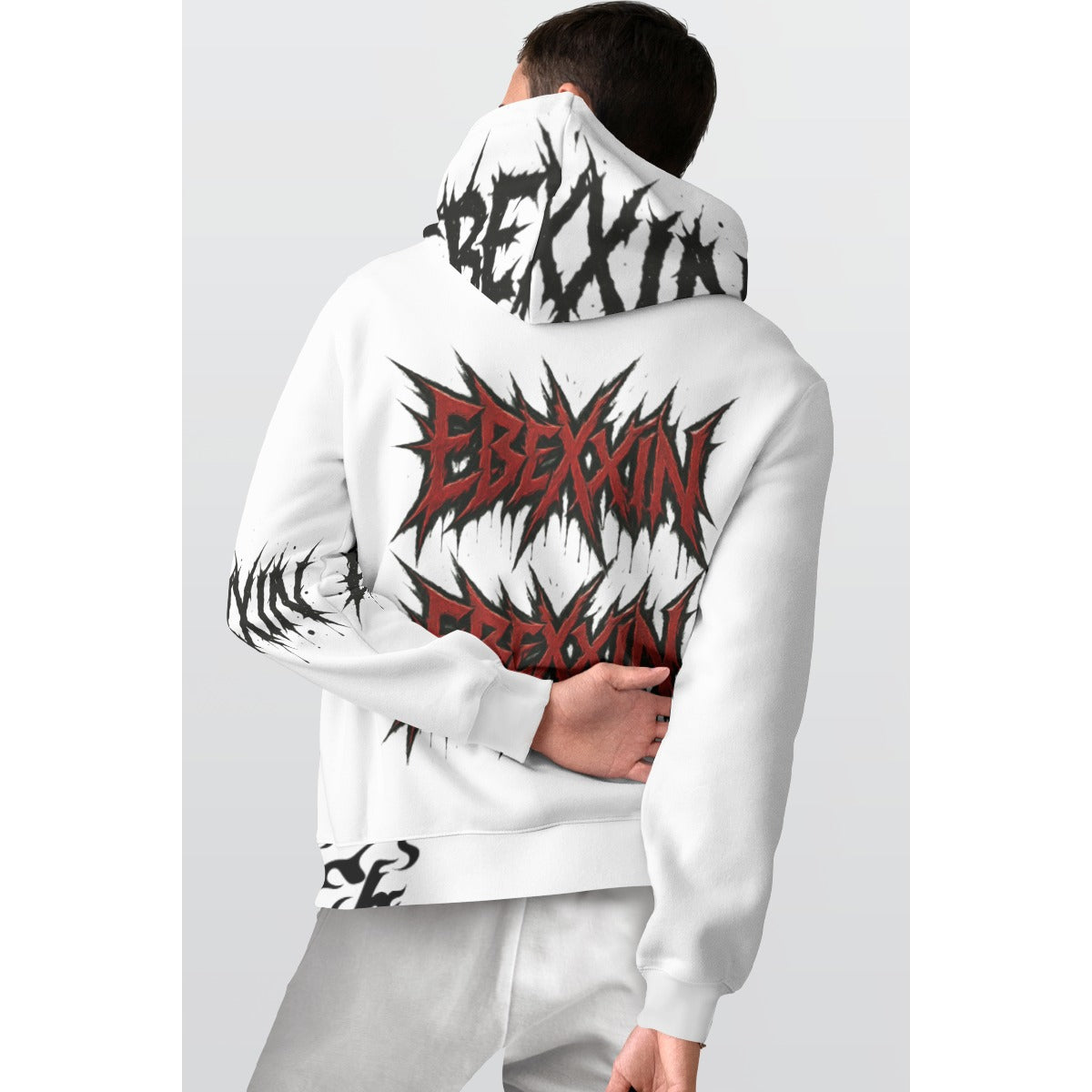 All-Over Print Men's Thicken Pullover Hoodie
