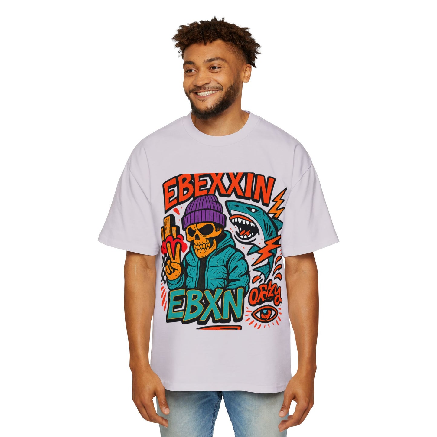 eBexxin - Men's Graphic Oversized T-Shirt