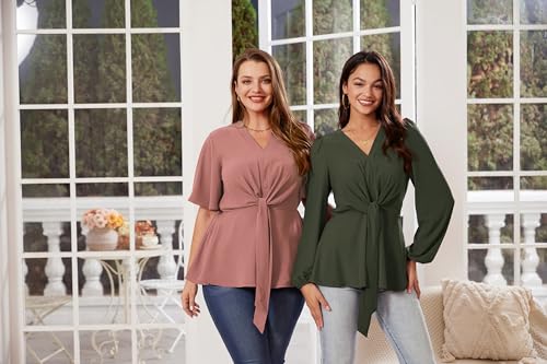 EBXN Mujer Casual Manga Larga Jersey