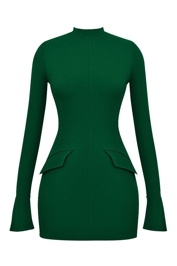 EBXN Women's Long Sleeve Mock Turtle Neck