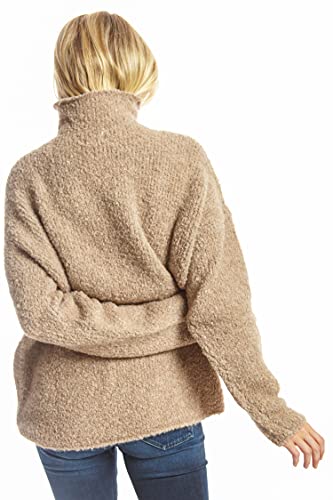 EBXN Jersey Mujer Algodón Cuello Alto