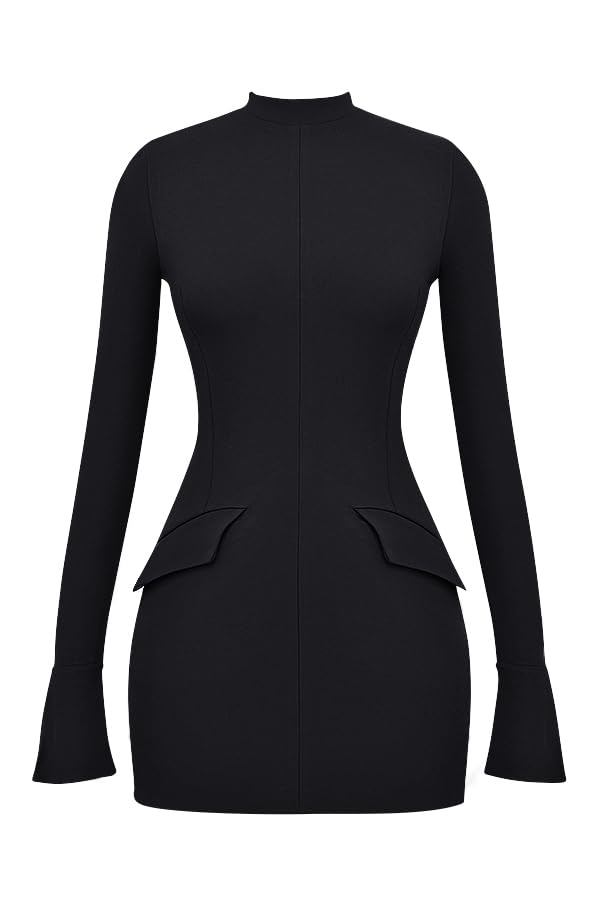 EBXN Women's Long Sleeve Mock Turtle Neck