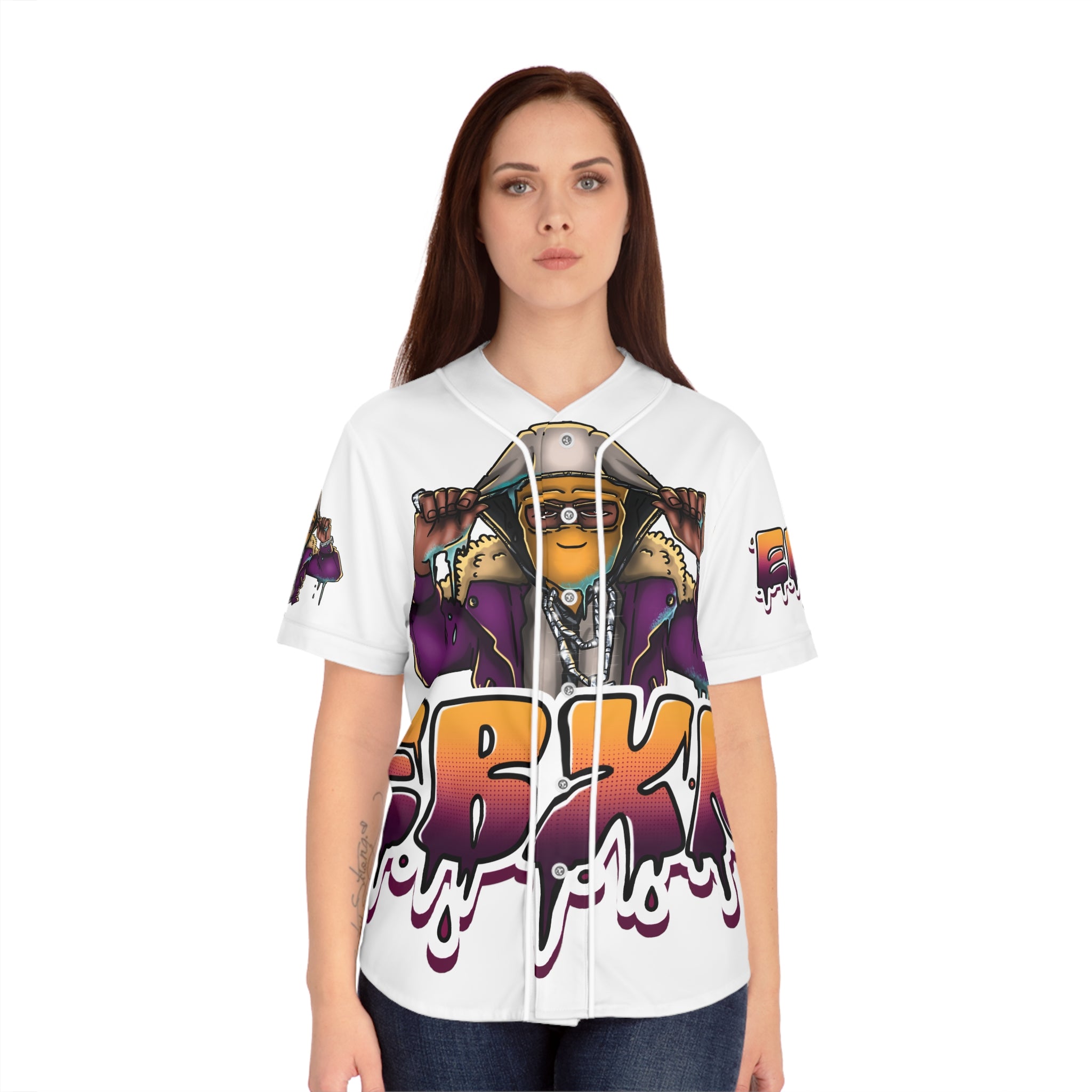 Women's Baseball Jersey (AOP)