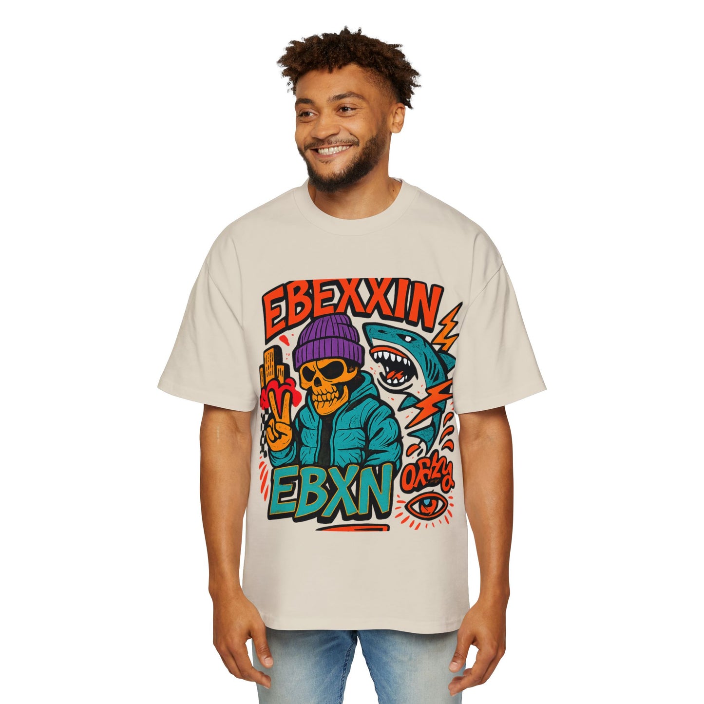 eBexxin - Men's Graphic Oversized T-Shirt