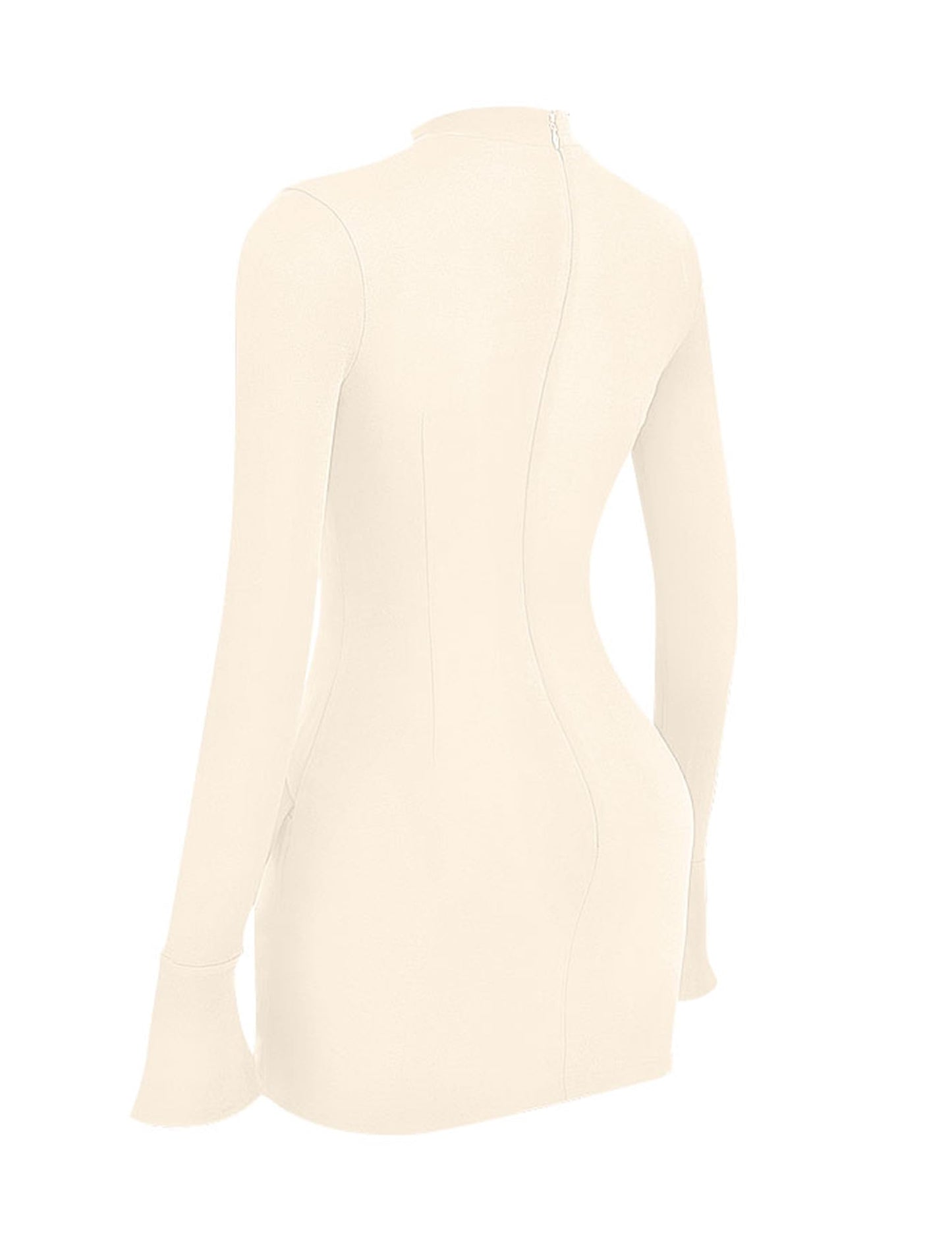EBXN Women's Long Sleeve Mock Turtle Neck