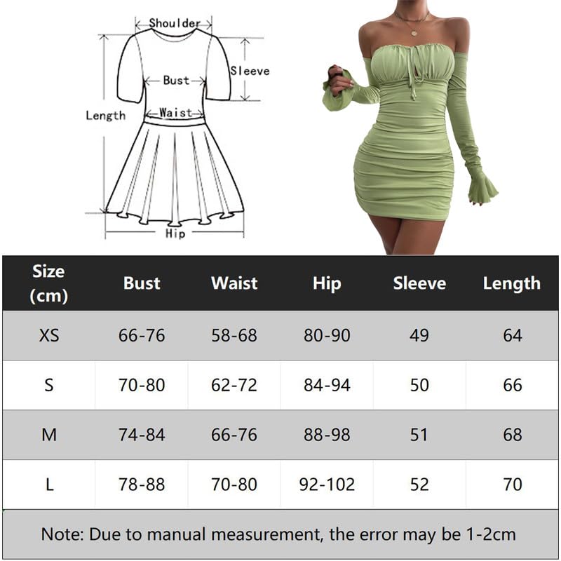 Vestido Sexy Mujer Manga Larga