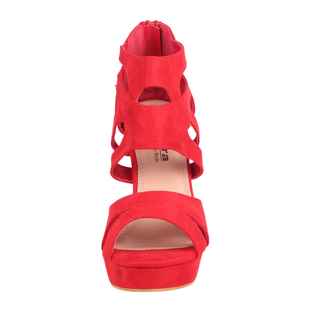 EBXN Zapato de Tacón Alto Mujer Abierto Stilettos Chunkyrayan