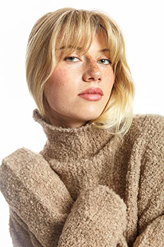 EBXN Jersey Mujer Algodón Cuello Alto