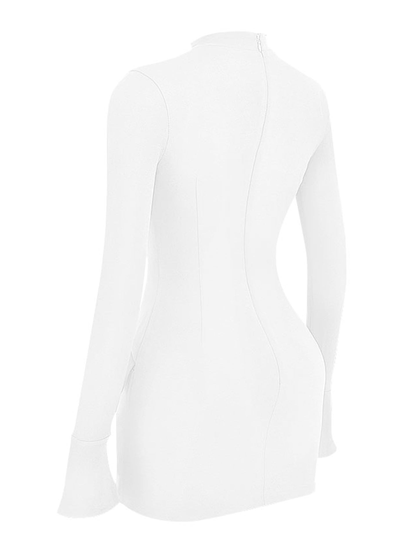 EBXN Women's Long Sleeve Mock Turtle Neck