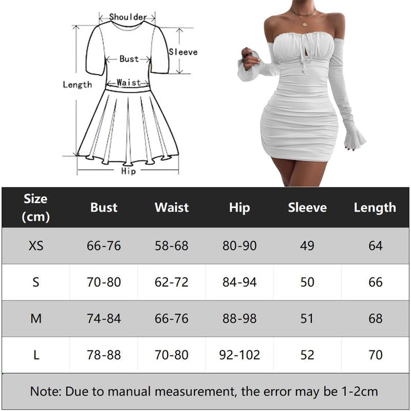 Vestido Sexy Mujer Manga Larga