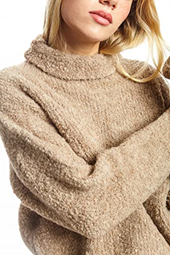 EBXN Jersey Mujer Algodón Cuello Alto