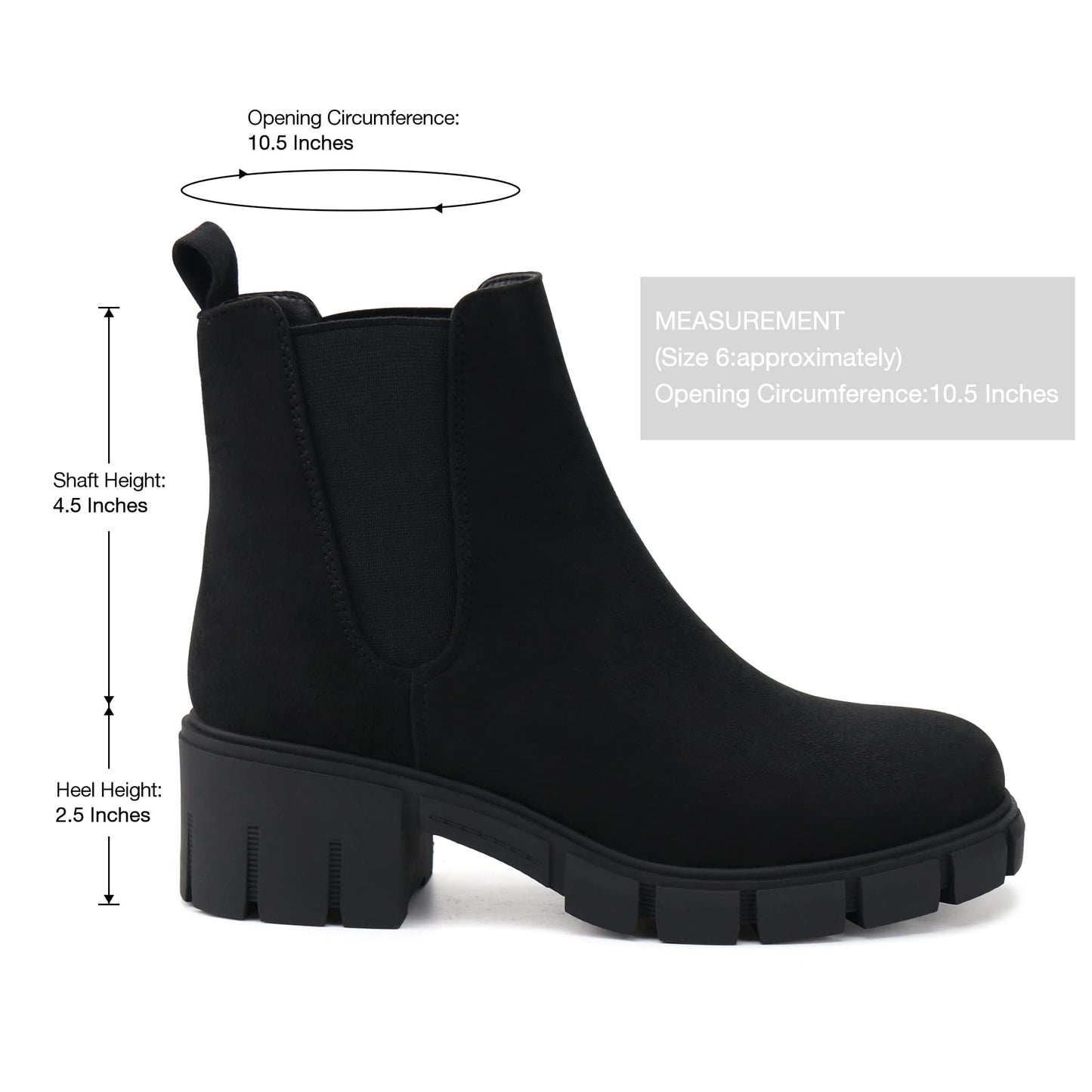 EBXN Women Platform Ankle Boots