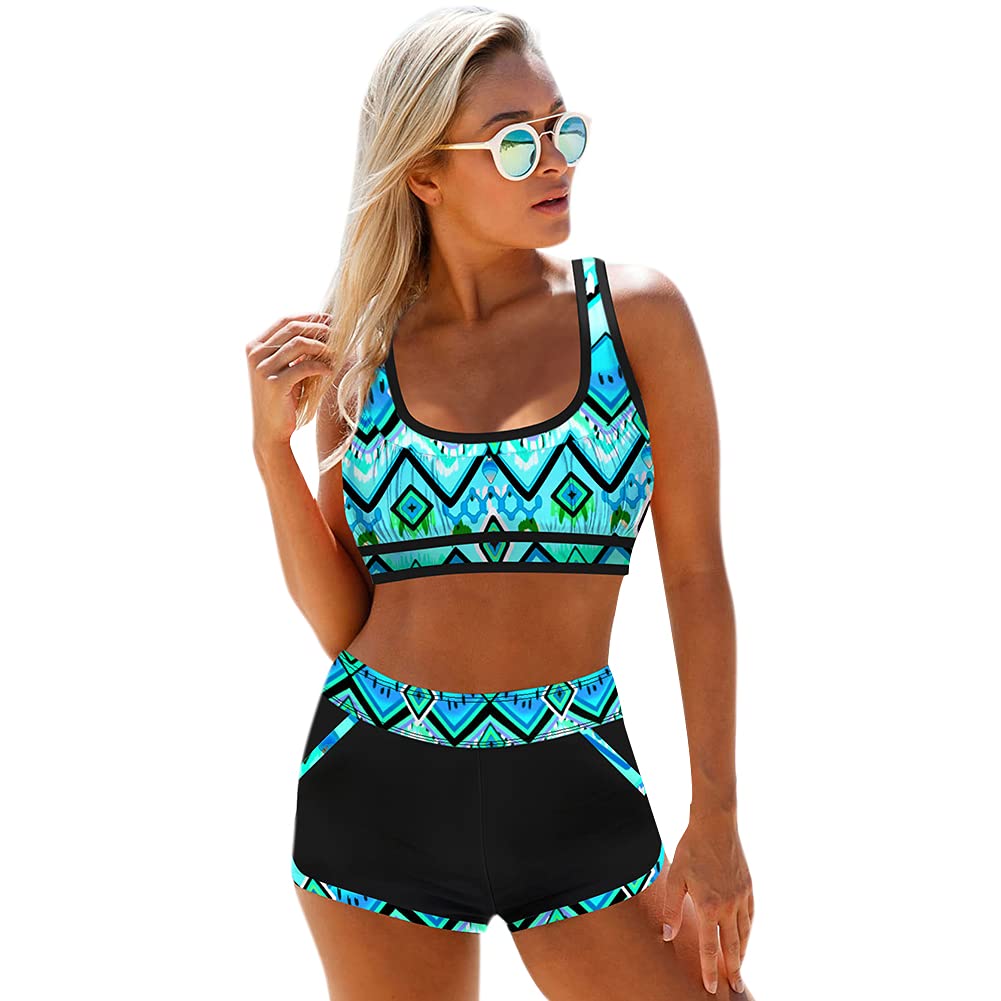Women High Waist Swimsuits