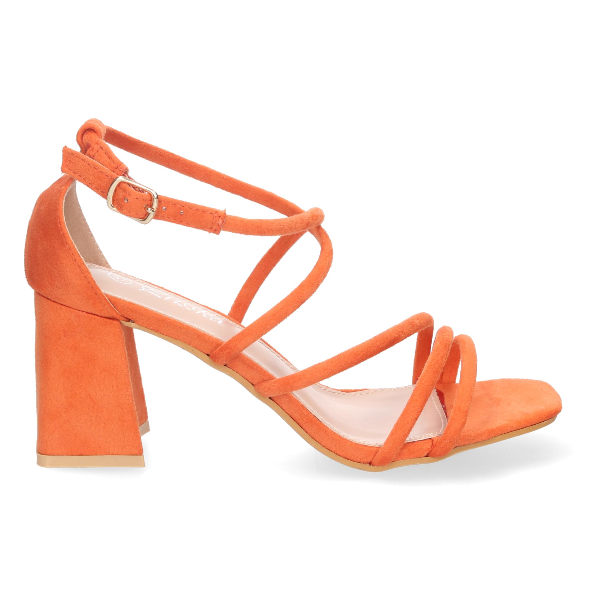 EBXN Sandalia de Tacon para Mujer