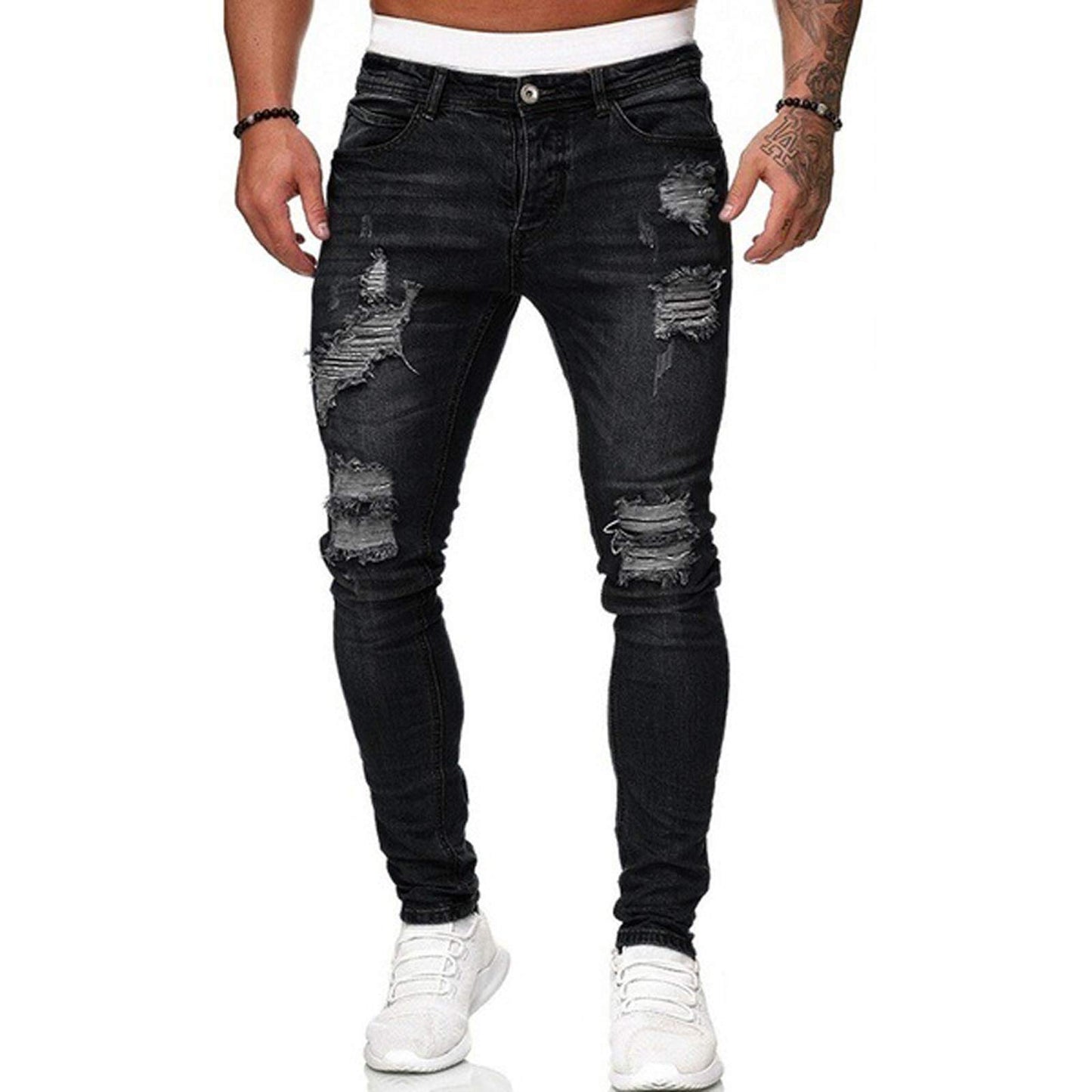 EBXN Vaqueros Rasgados de Hombre