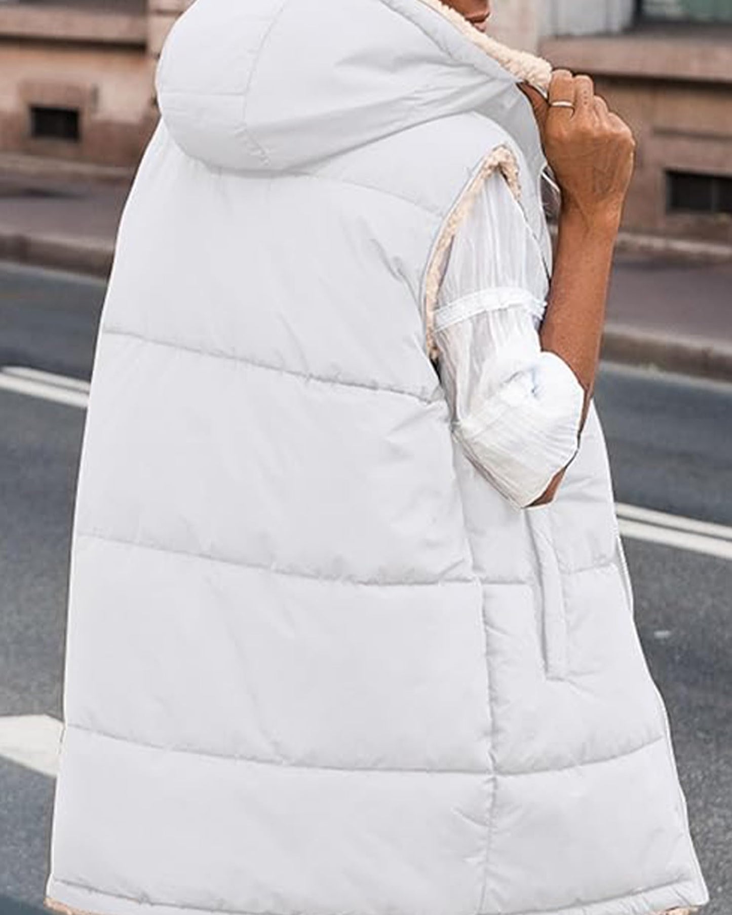 EBXN Long Puffer Vest Women