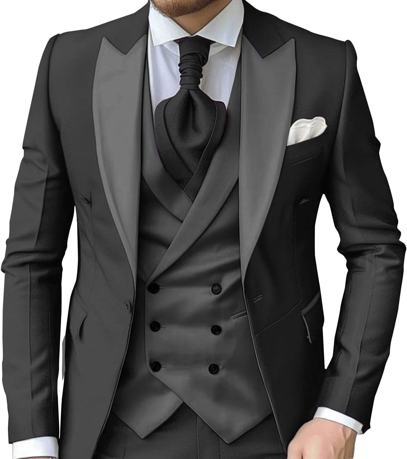 eBexxin - Suits for Men Slim Fit 3 Piece