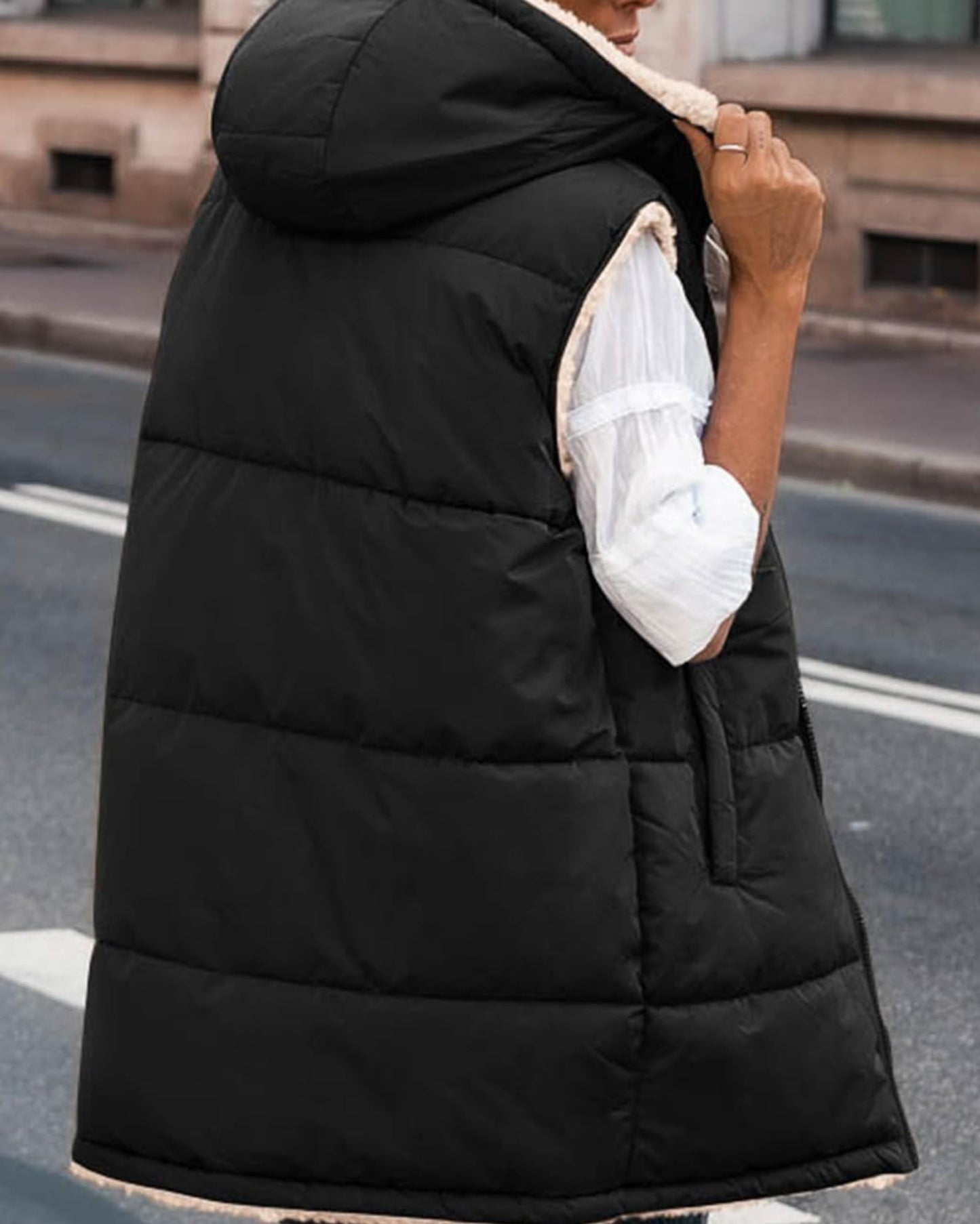 EBXN Long Puffer Vest Women