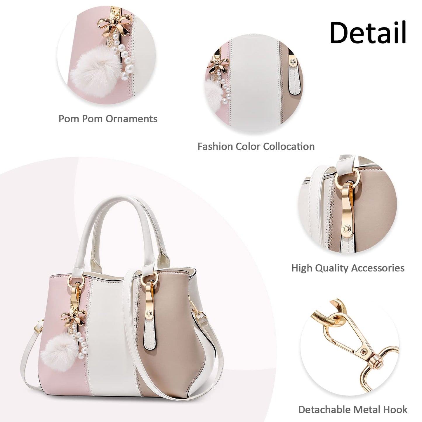 EBXN Bolsos de Mano de Mujer