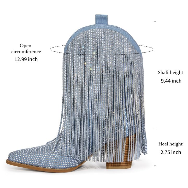 EBXN Women's Cowgirl Boots