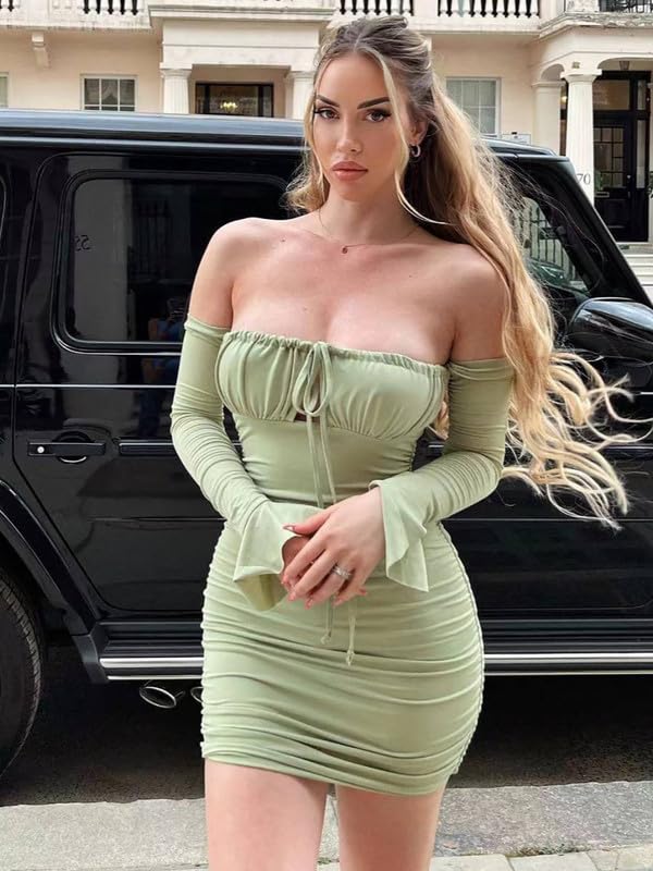 Vestido Sexy Mujer Manga Larga
