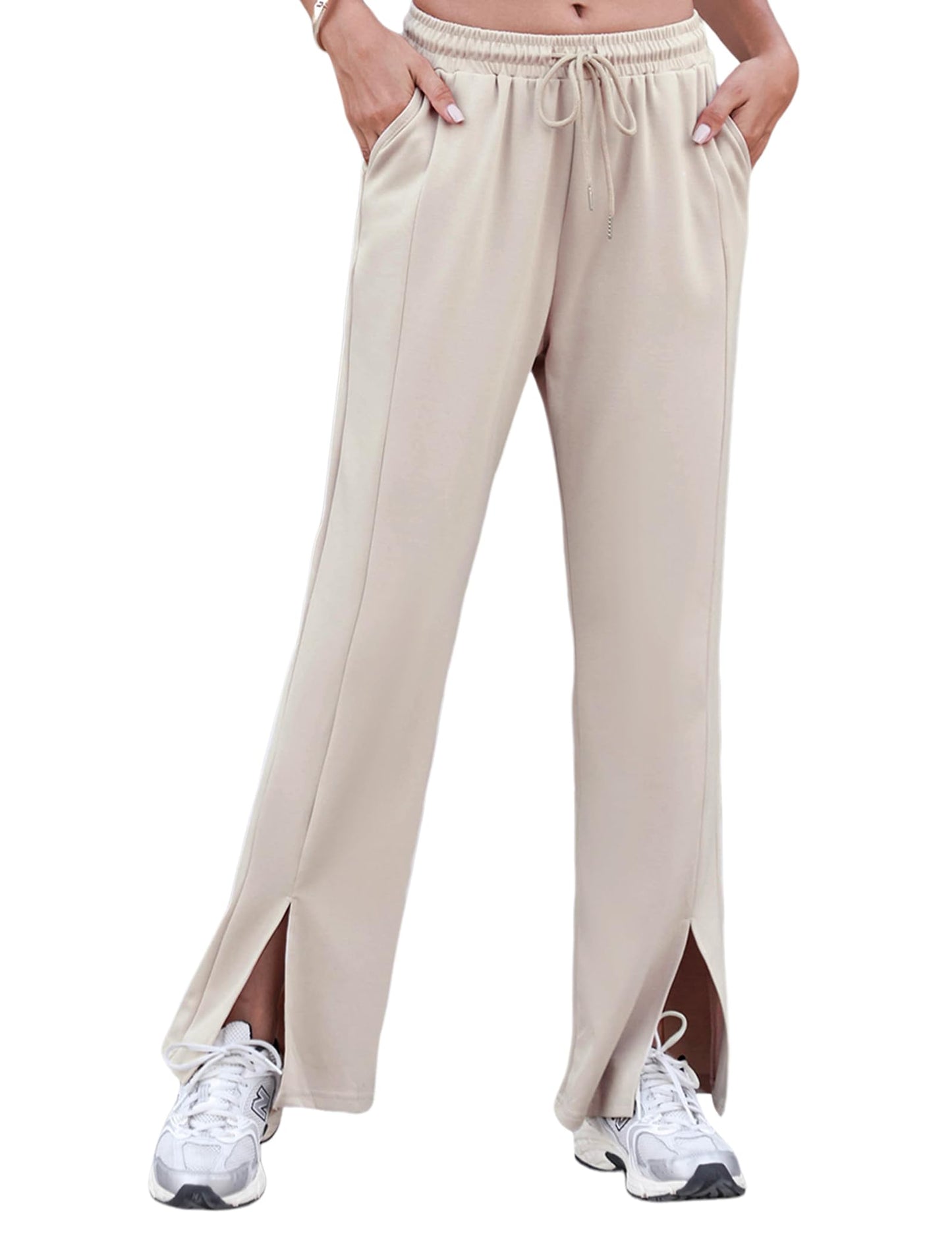 EBXN Pantalones Anchos Mujer