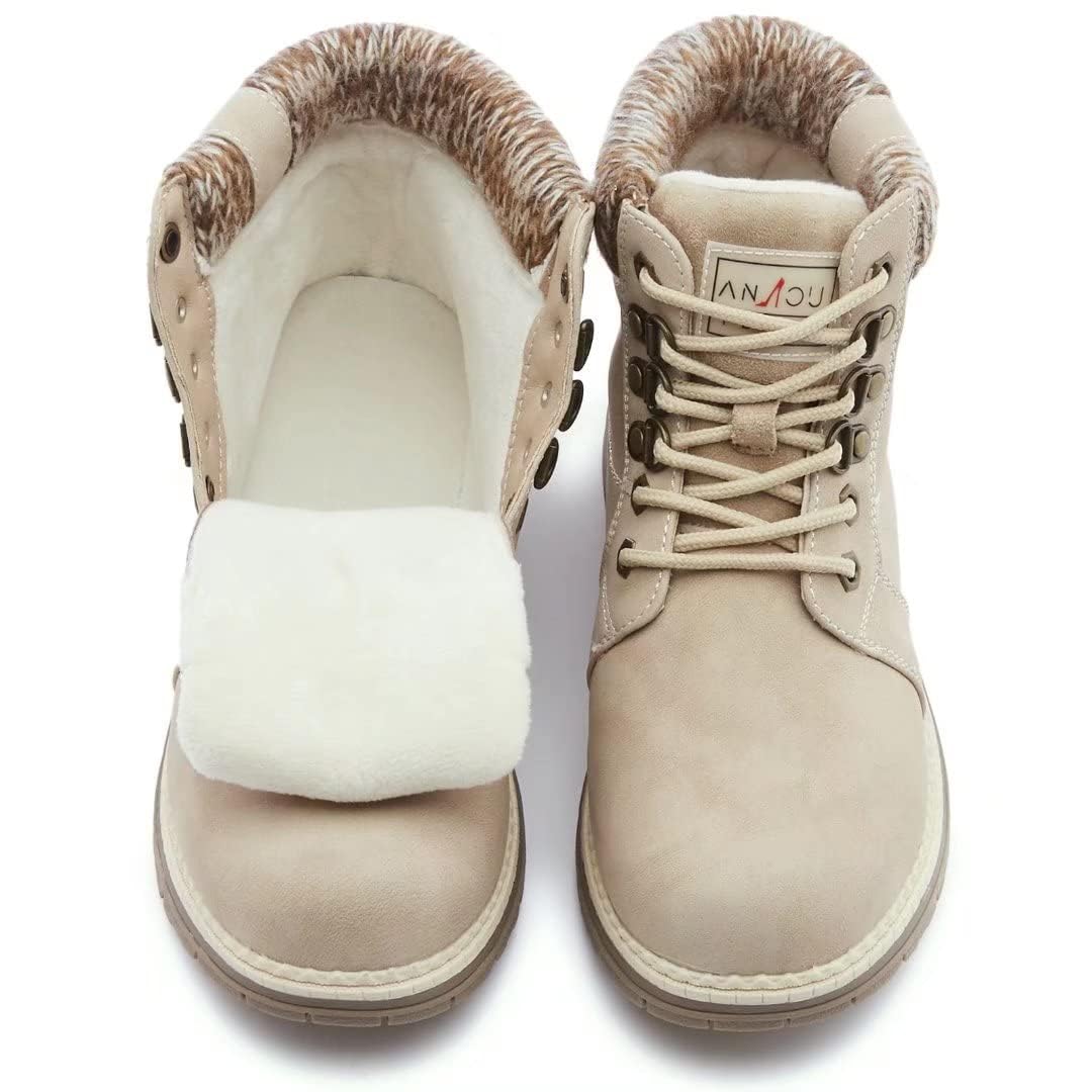 EBXN Casual Winter Hiking Boots For Women