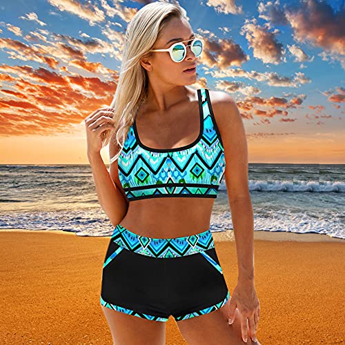 Women High Waist Swimsuits