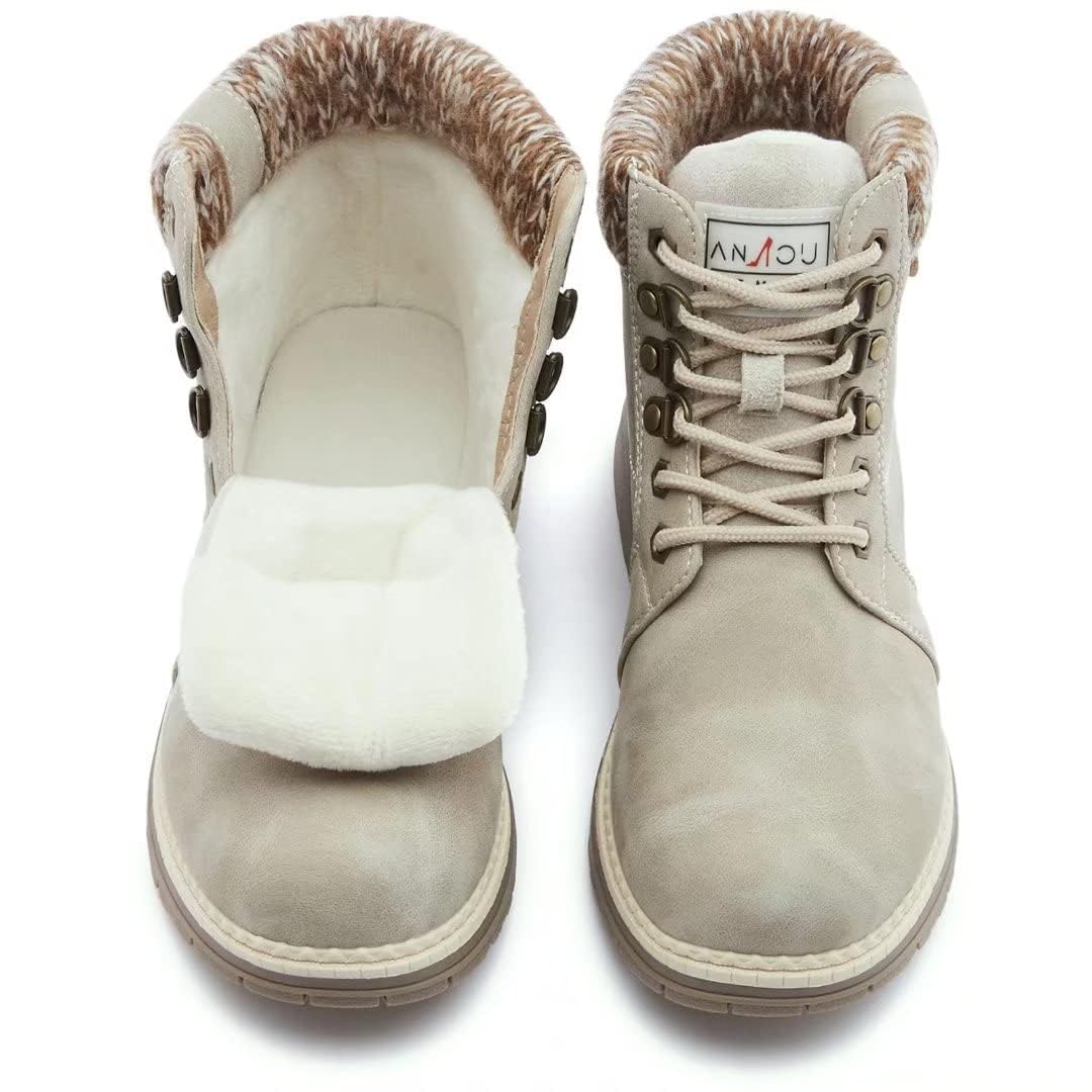 EBXN Casual Winter Hiking Boots For Women
