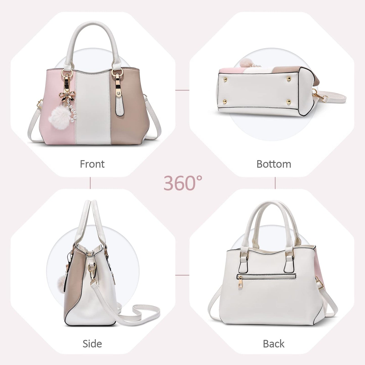 EBXN Bolsos de Mano de Mujer