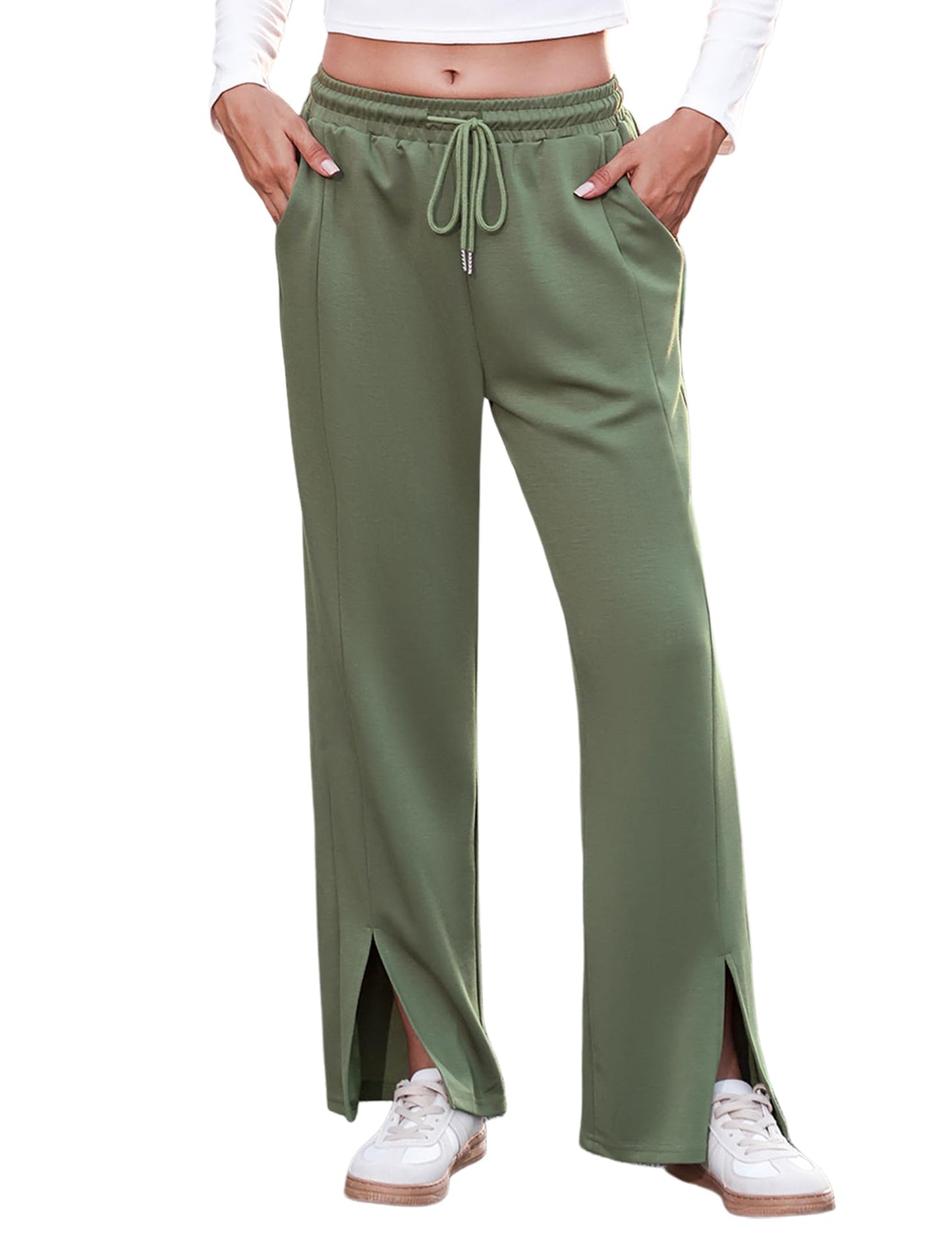 EBXN Pantalones Anchos Mujer