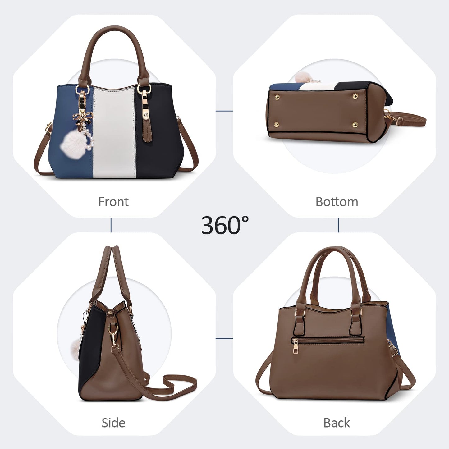 EBXN Bolsos de Mano de Mujer