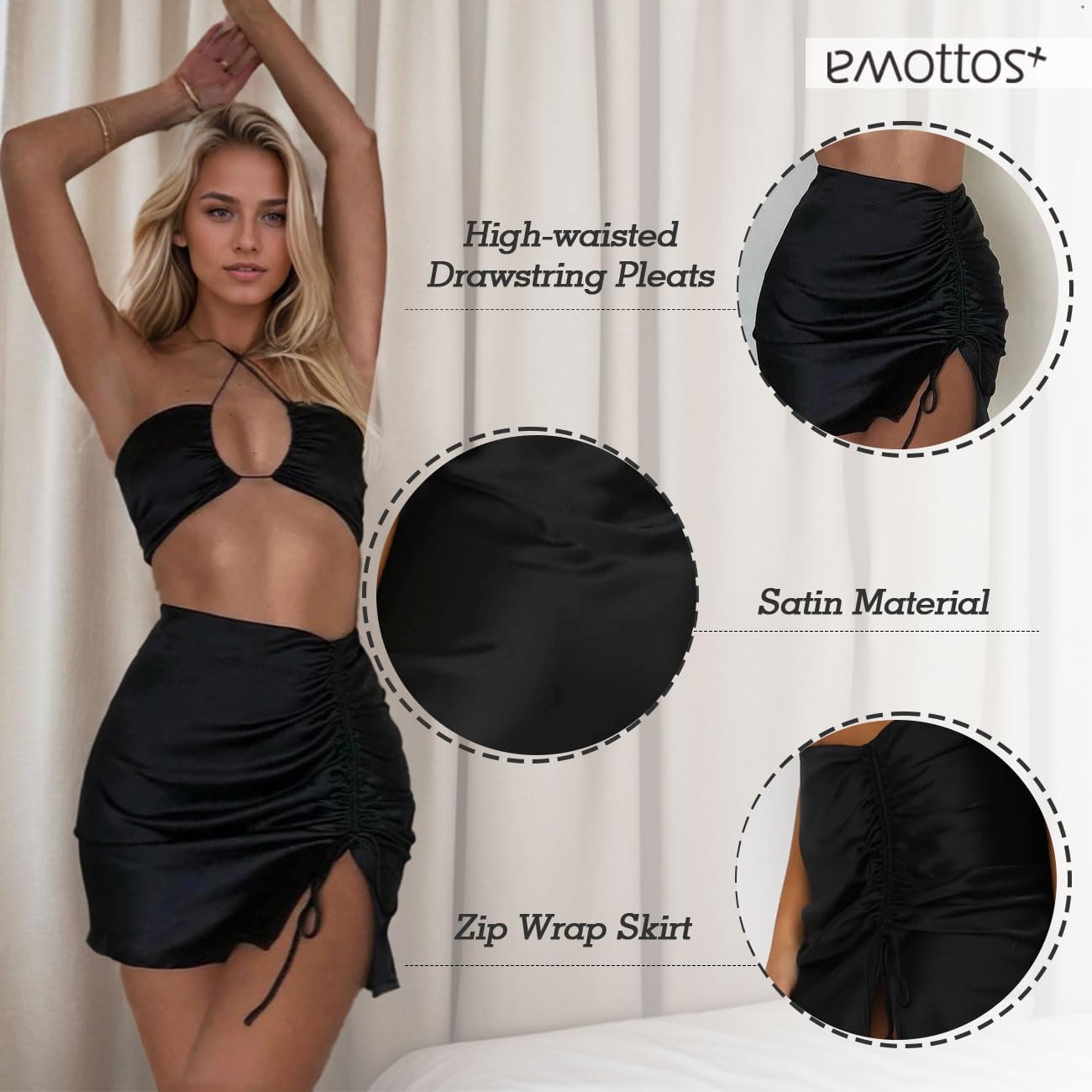 Falda Corta de ebexxin para Mujer