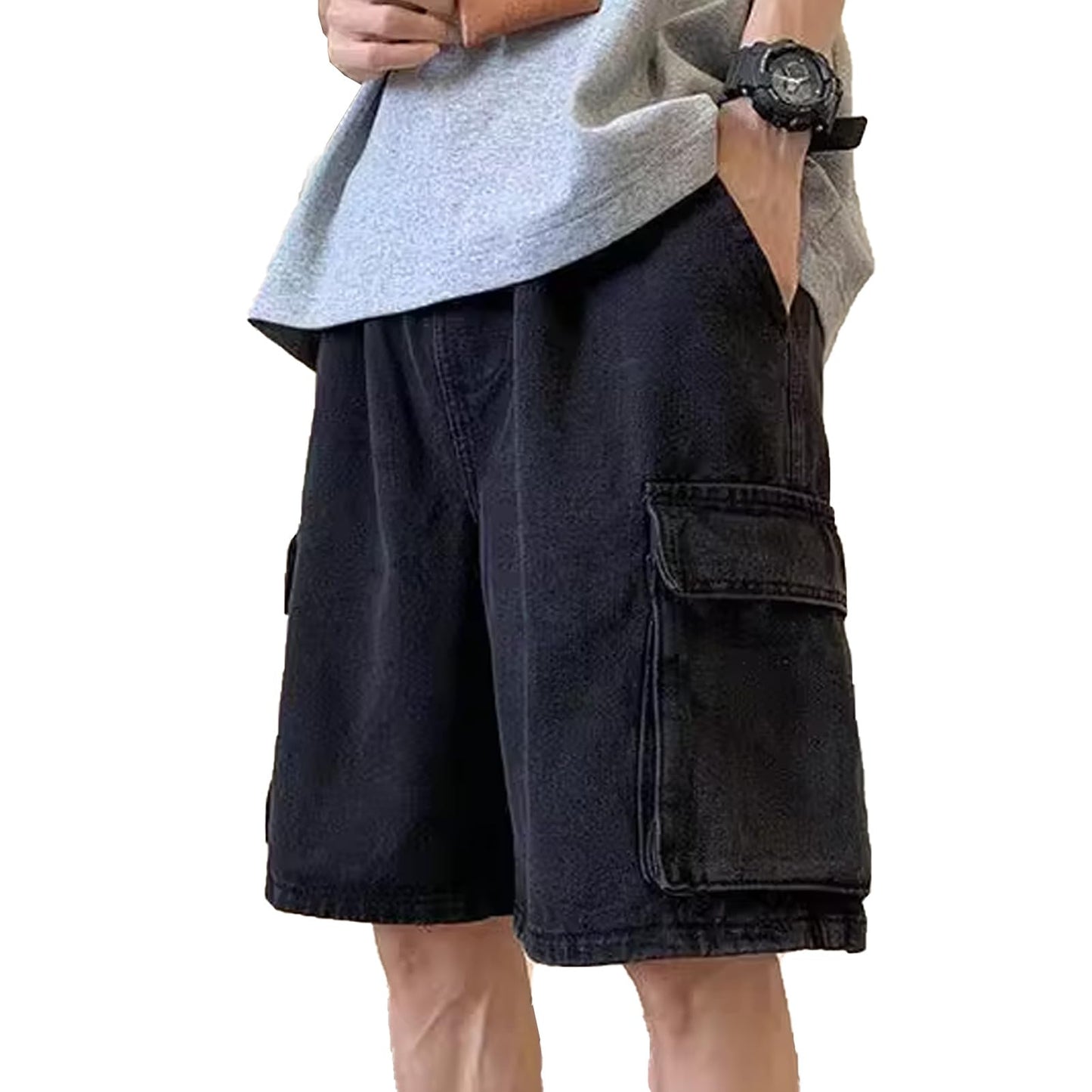 Baggy Jeans Shorts Men