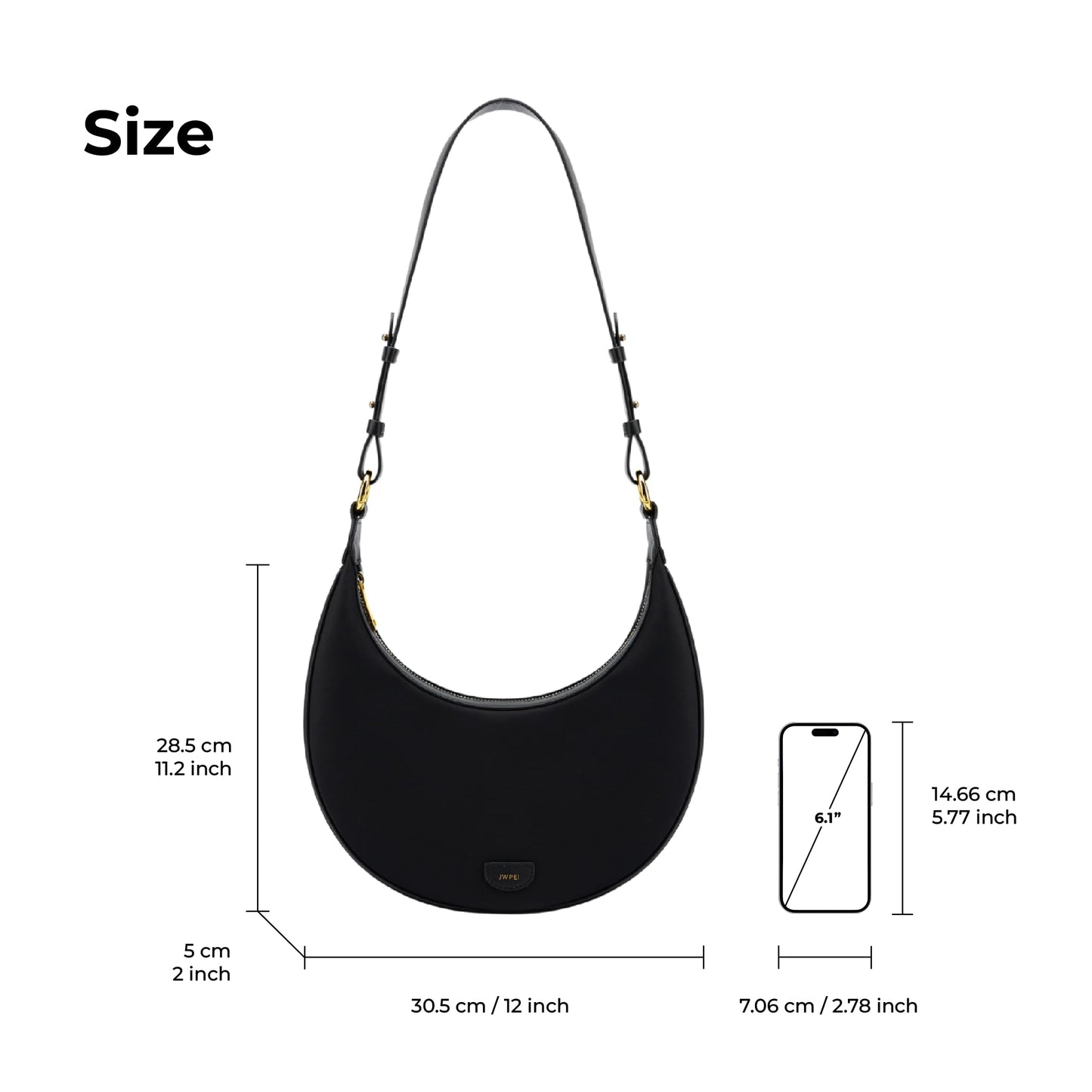 EBXN Carly Bolsa de sillín para mujer