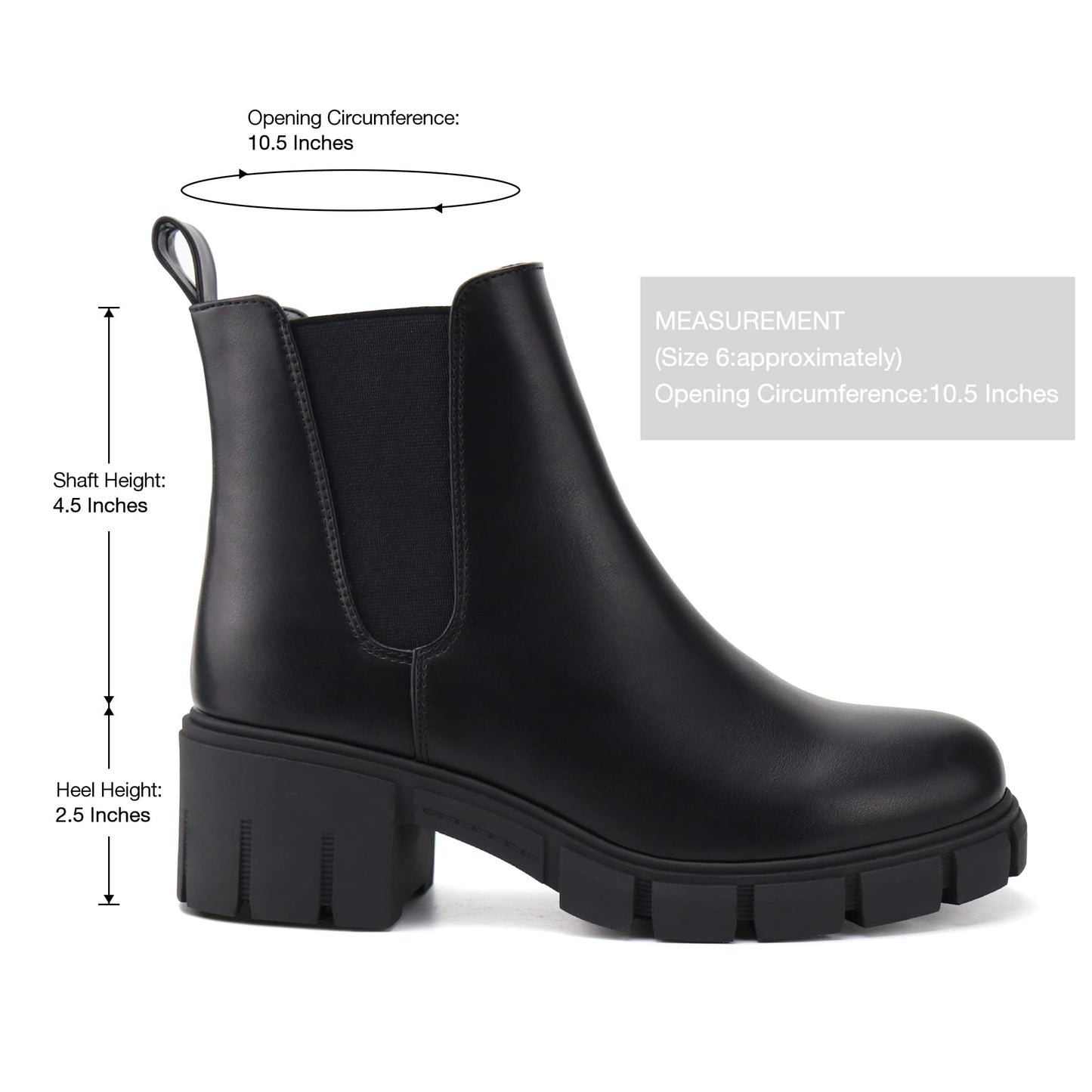 EBXN Women Platform Ankle Boots