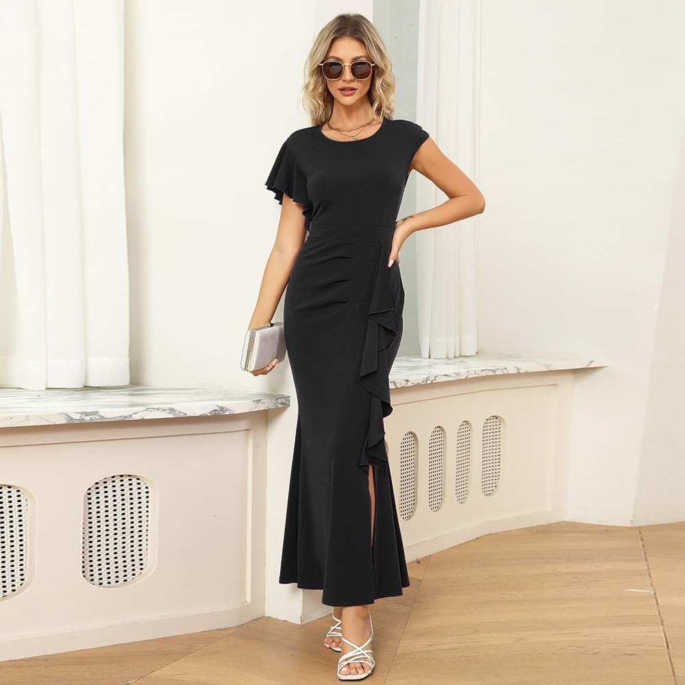 EBXN Vestido de Cóctel Elegante para Mujer
