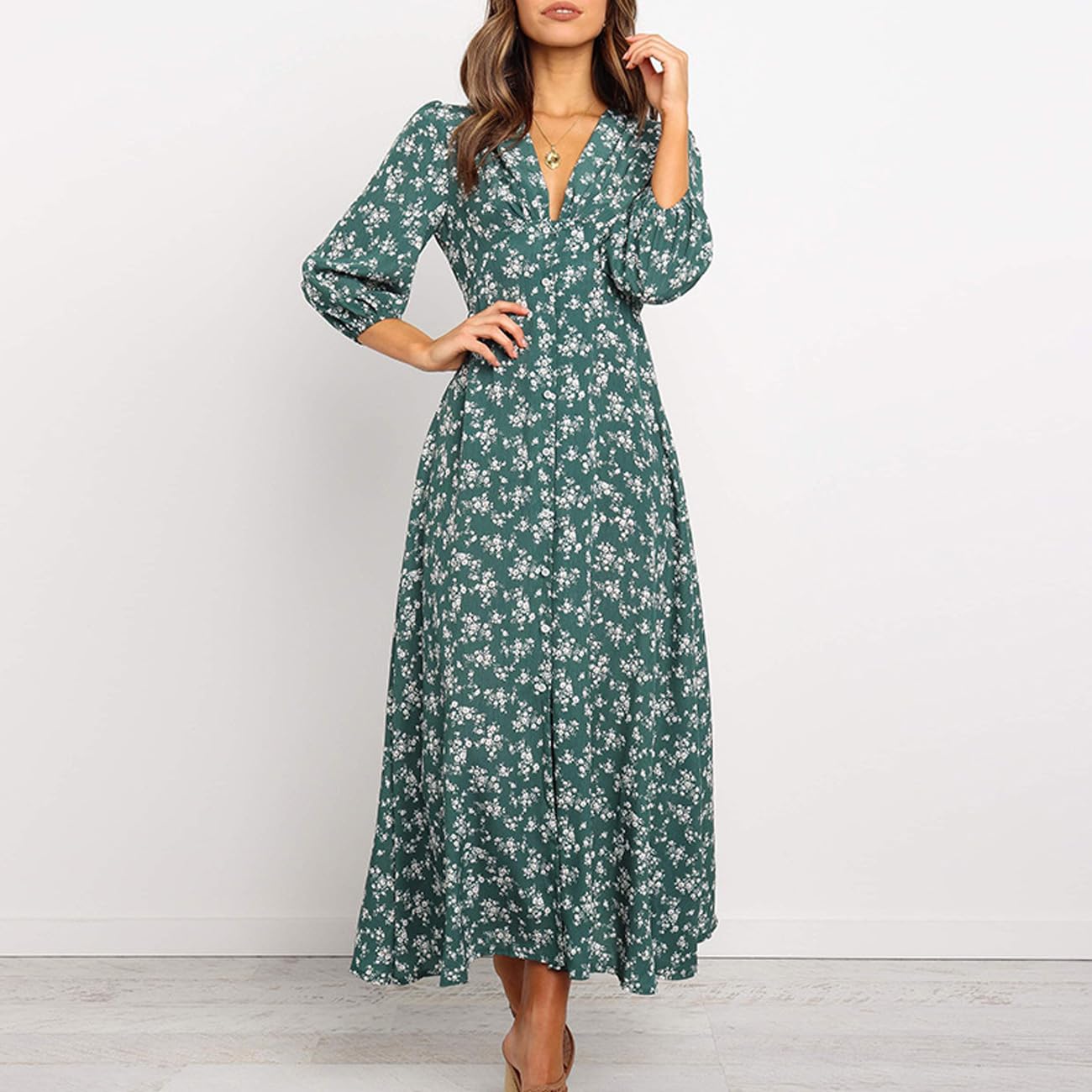 EBXN Vestidos Mujer Floral