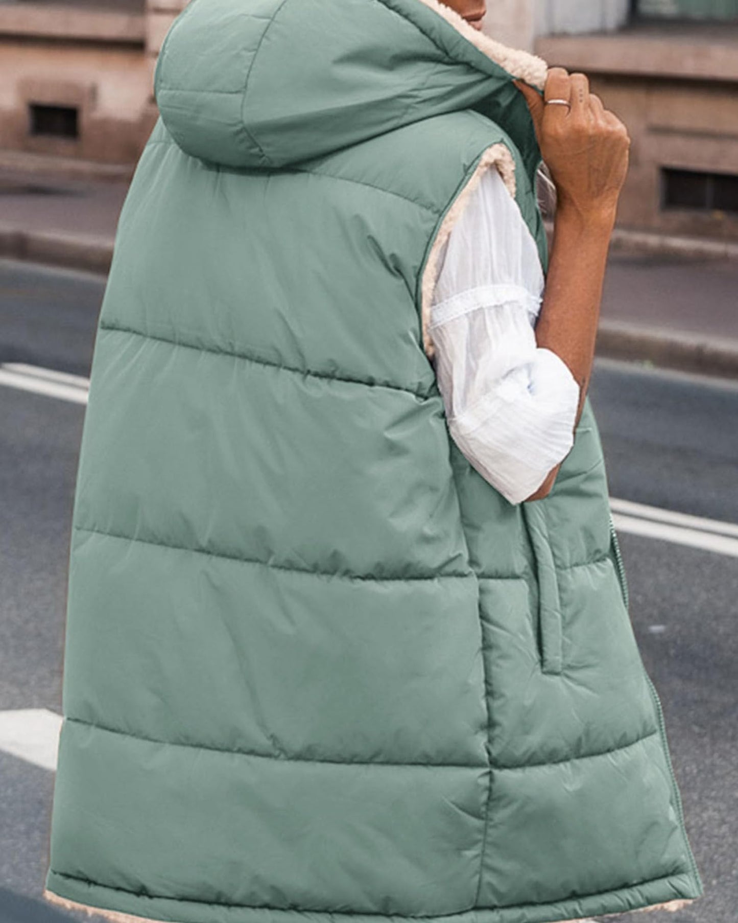 EBXN Long Puffer Vest Women