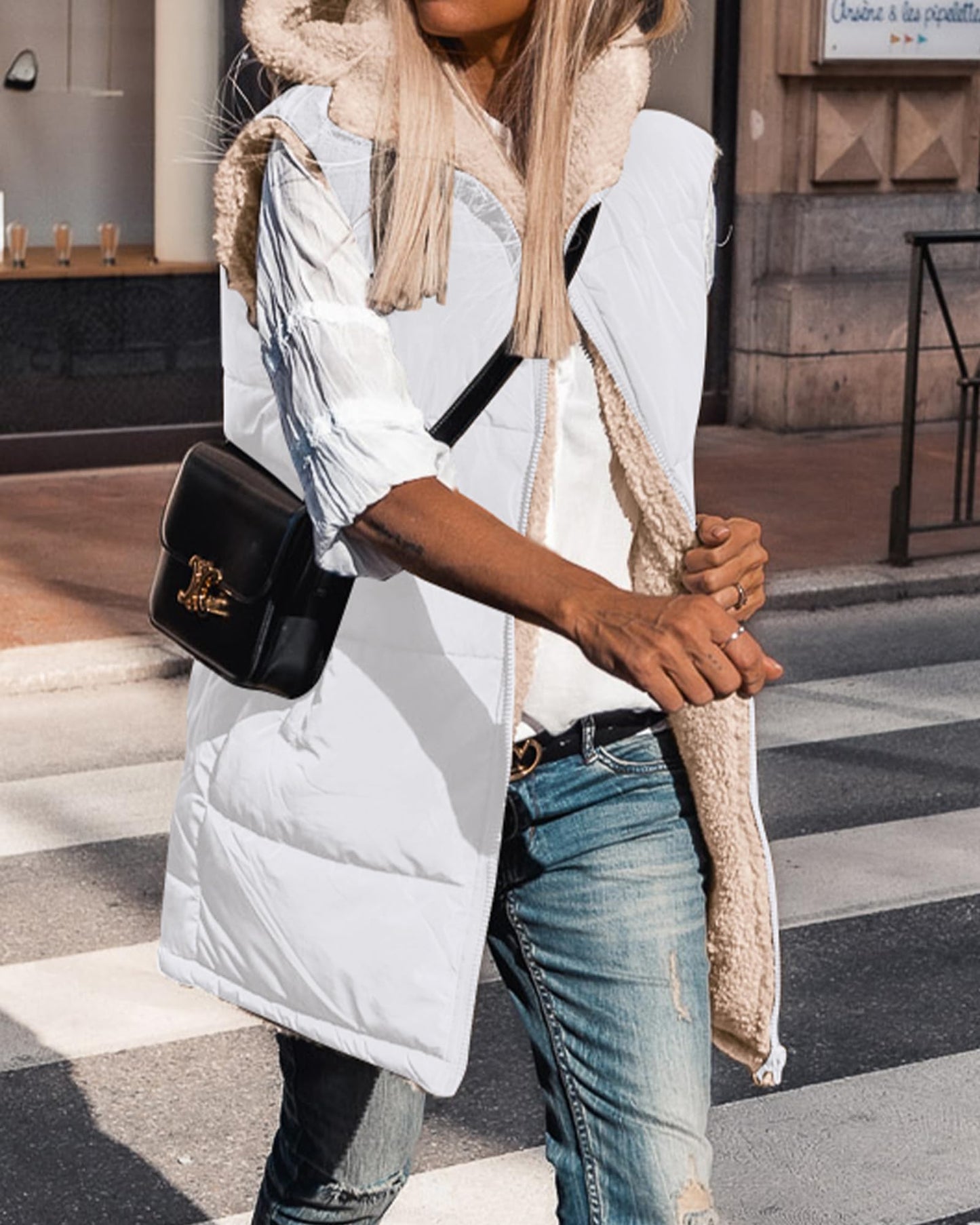 EBXN Long Puffer Vest Women