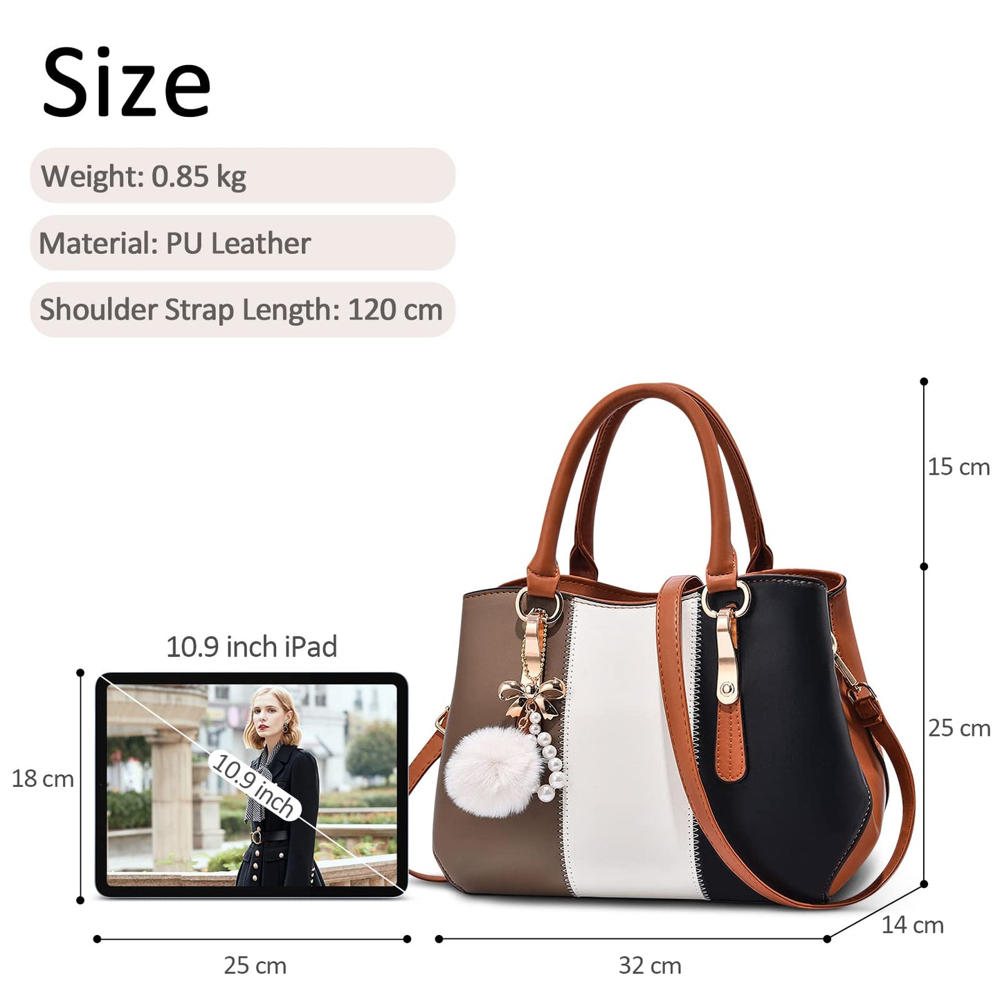 EBXN Bolsos de Mano de Mujer