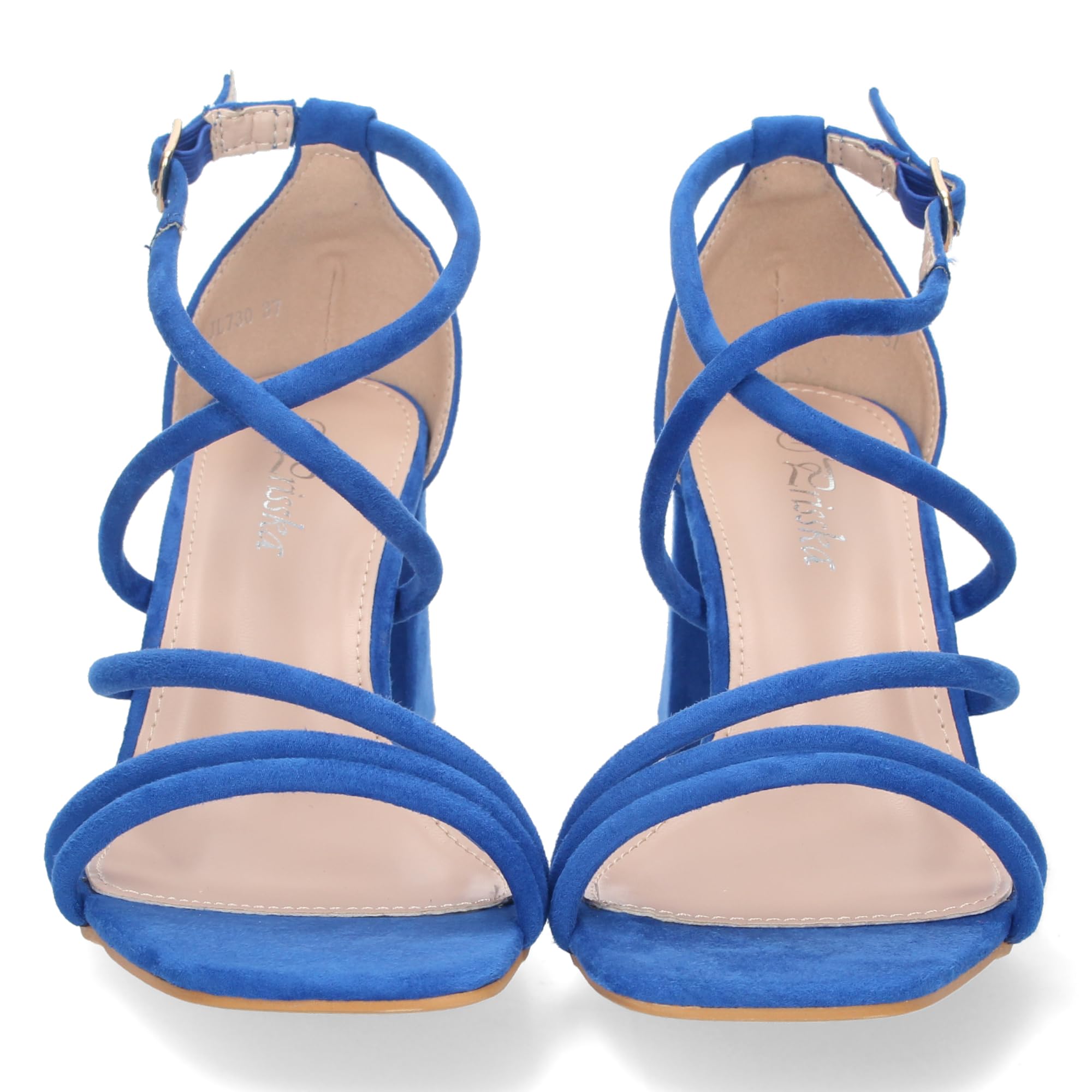 EBXN Sandalia de Tacon para Mujer