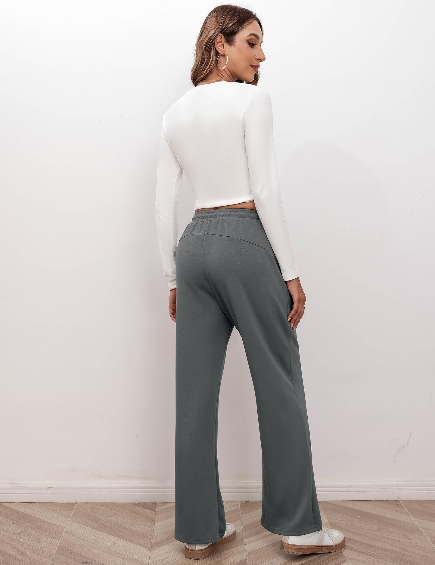 EBXN Pantalones Anchos Mujer